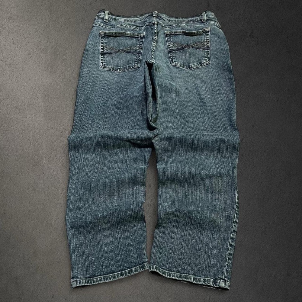 Y2K 2000s Grunge Indie Skater Hip Hop Embroidered Denim Jeans